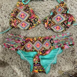 Baru Columbian Swimsuit. Vacation, Caribbean, beach, poolside, spa